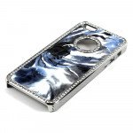 Wholesale iPhone 5 5S  Fusion Diamond Chrome Case (Blue MIX)